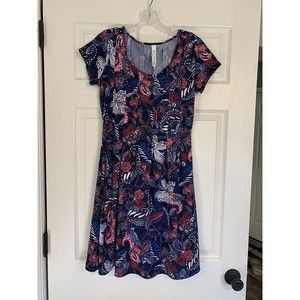 NY Collection Dress-Size Petite Small Paisley Design High Quality Washable EUC